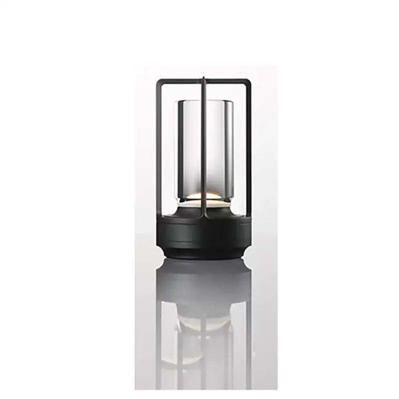 Modern black led crystal table lamp bedroom lantern night light