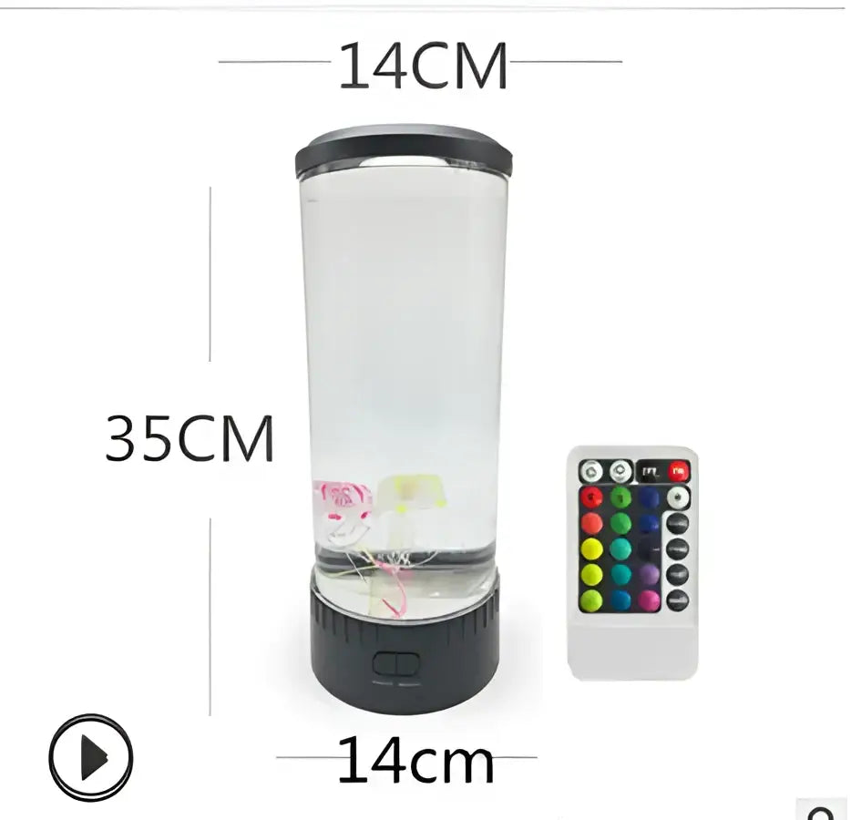 Color changing led jellyfish lamp bedroom aquarium mood light