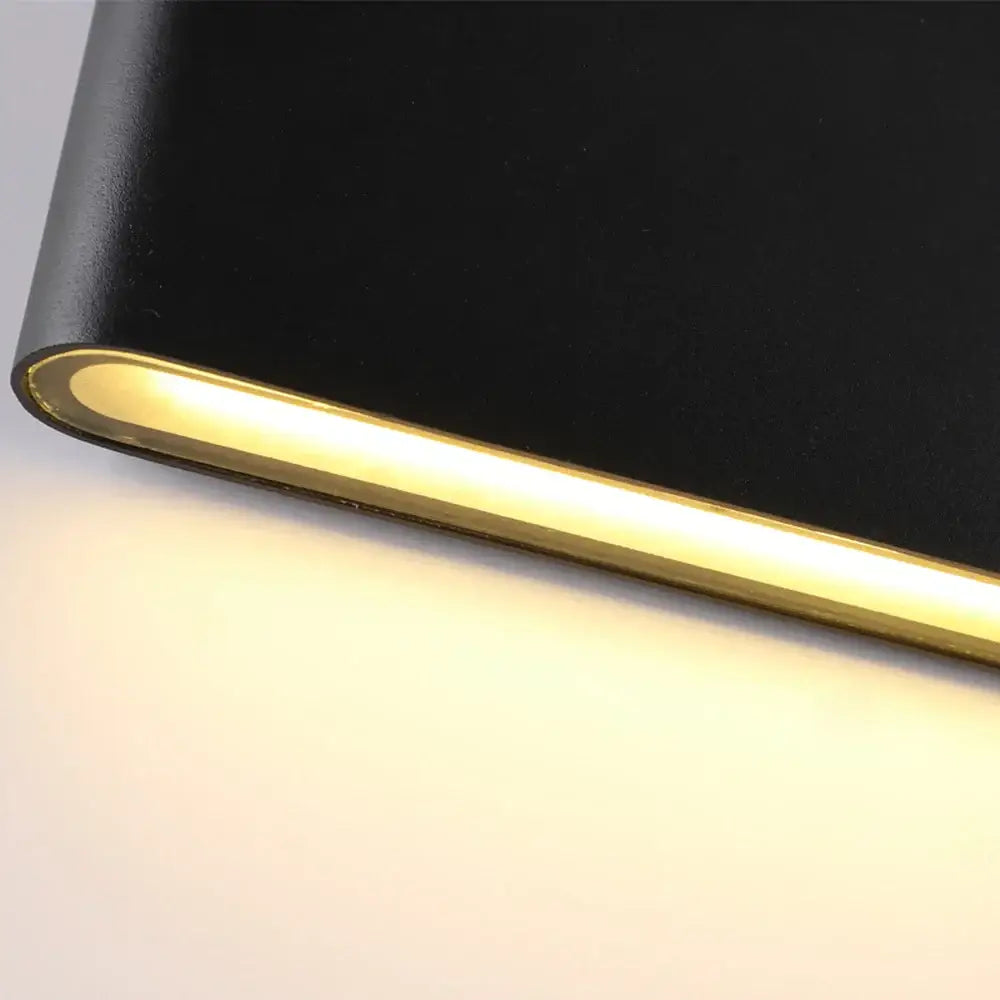 Modern black & white outdoor wall lamps stair lighting