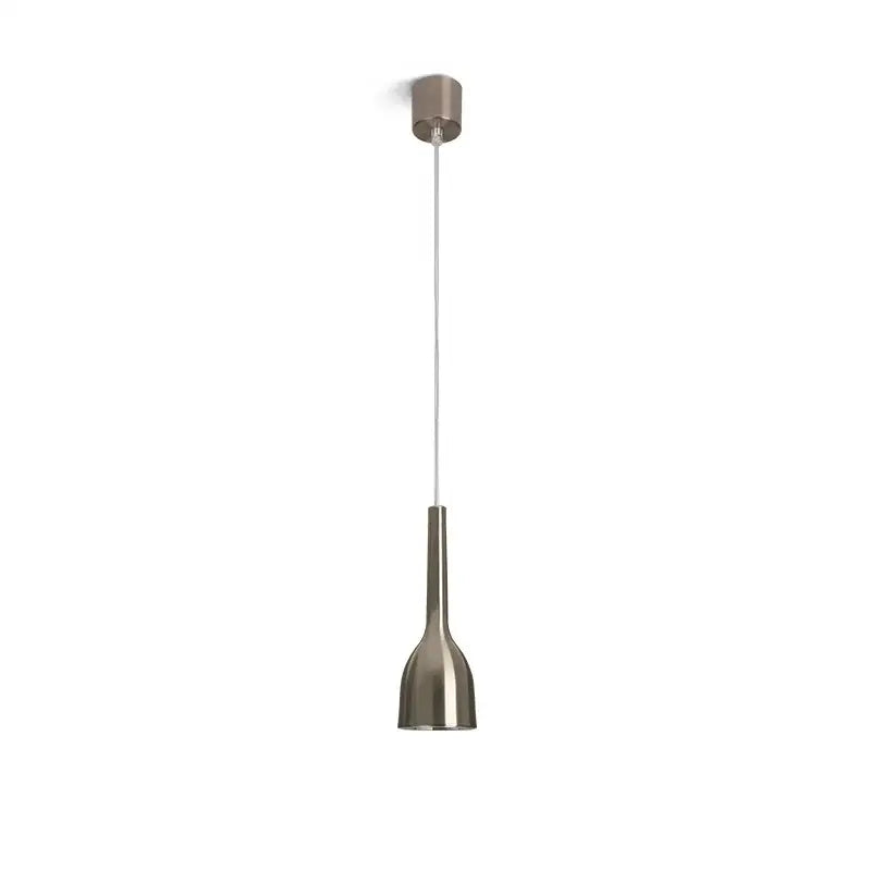 Modern brushed nickel led pendant light for dining room