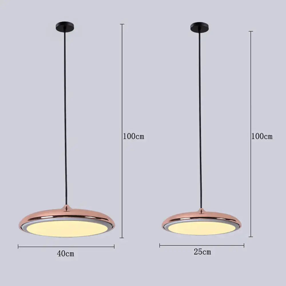 Minimalist pastel led pendant lights for kitchen and living room