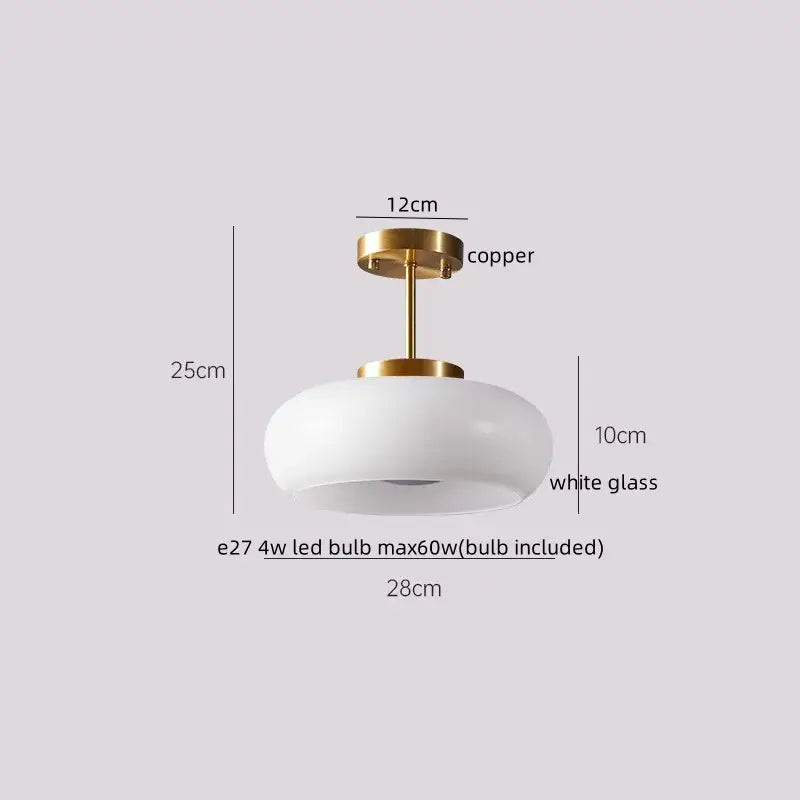 Vintage gold floral resin ceiling light fixture living room