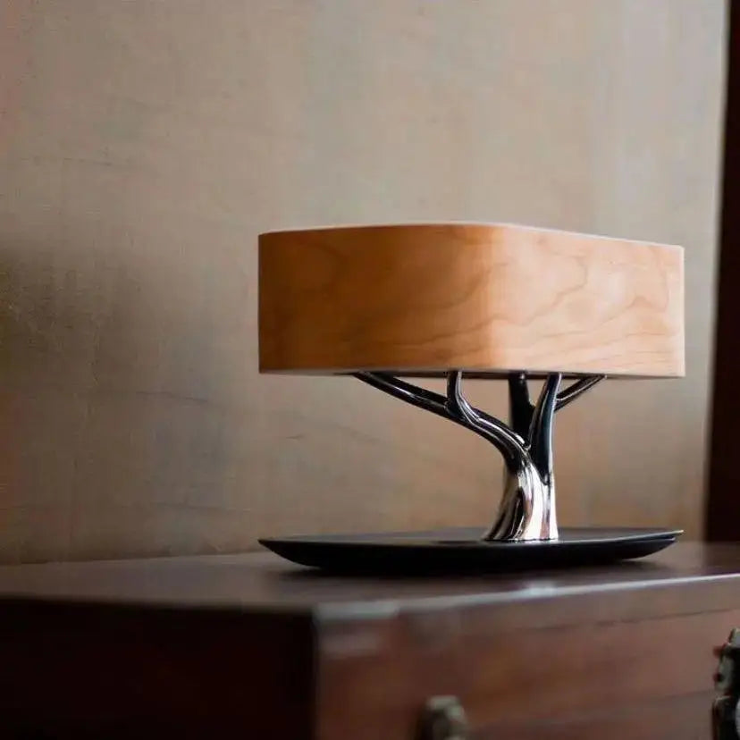 Modern amber tree life table lamp bedroom accent light