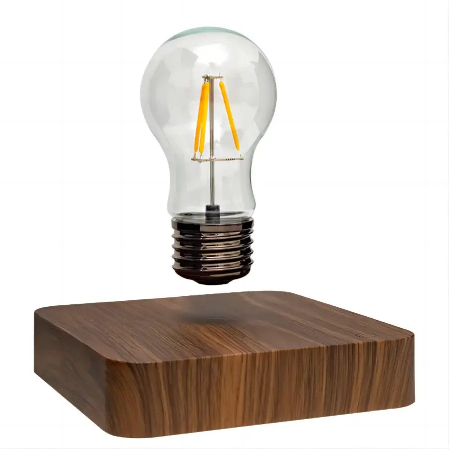 Vintage wood magnetic levitation lamp bedroom floating led bulb