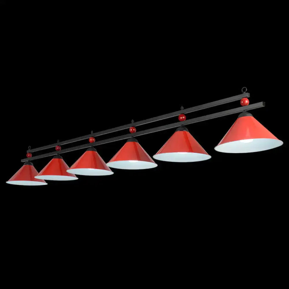 Industrial black metal hanging island light dining room billiard pendant