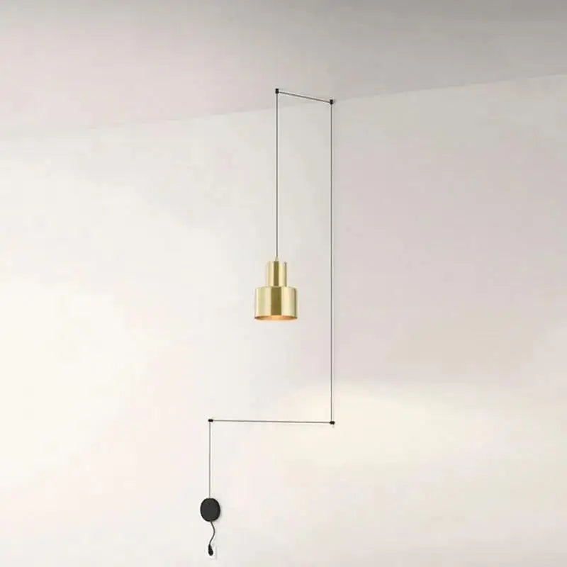 Modern brass geometric pendant light dining room diy home decor