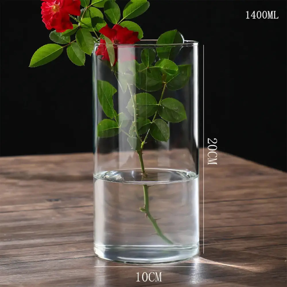 Modern glass hydroponic vase living room wedding decor fish tank