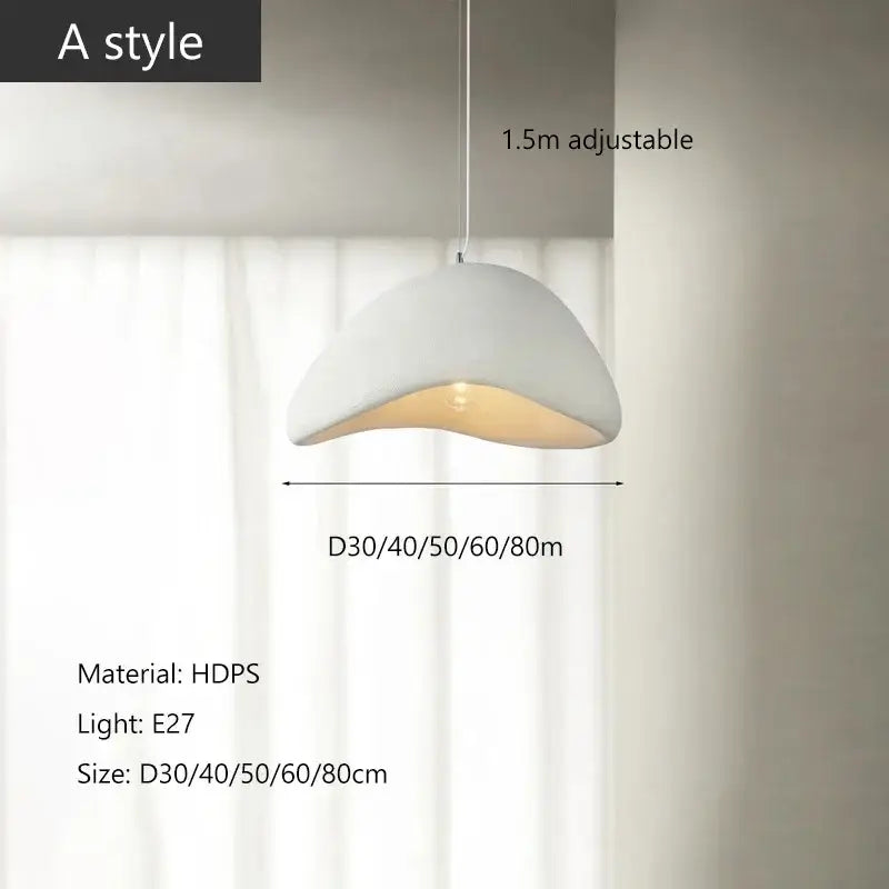 Modern gray and yellow dome pendant light dining room warm light