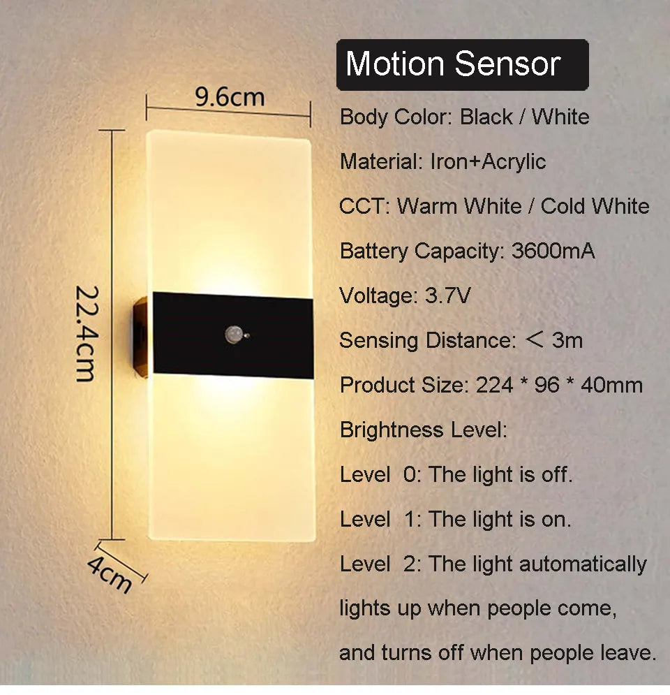 DecorBites™ Rechargeable Dimmable Wall Light by Rikard