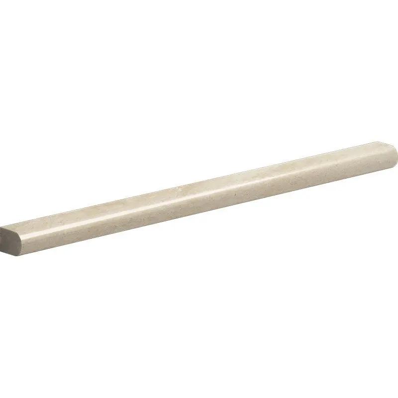 Delicate Beige Polished Pencil Liner Marble Moldings 1/2x12