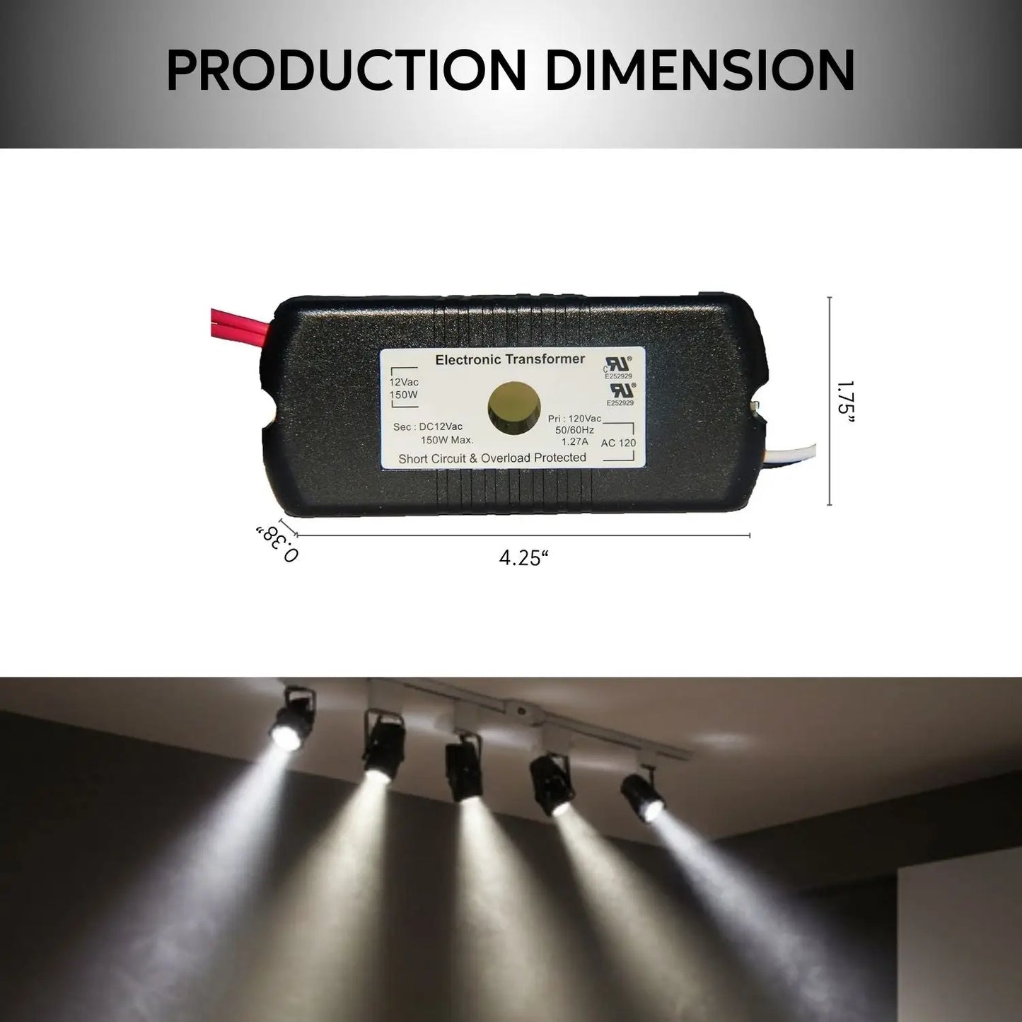 Dimmable 150W Halogen Lamp Transformer with Auto Restart | 3 Year Warranty
