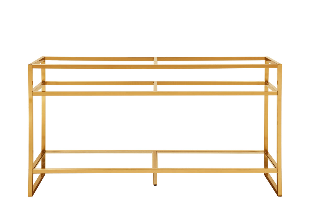 James Martin Boston 63" Console Base, Radiant Gold