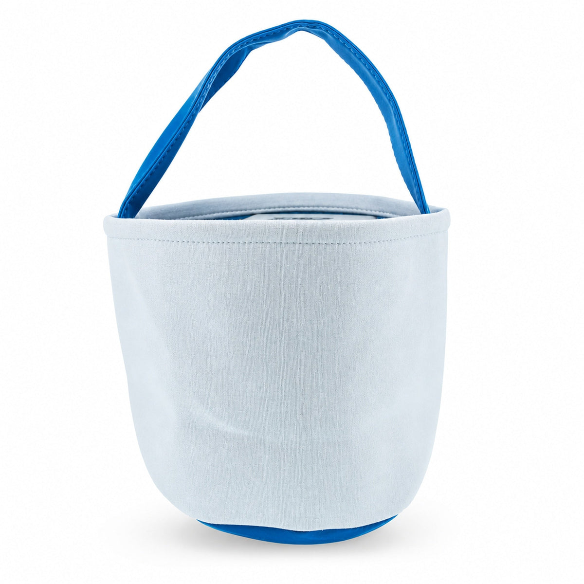 Set of 2 Easter Bunny Tote Bags – Soft Fabric Egg Hunt Baskets Carry Pouches for Kids 9.5 Inches Tall