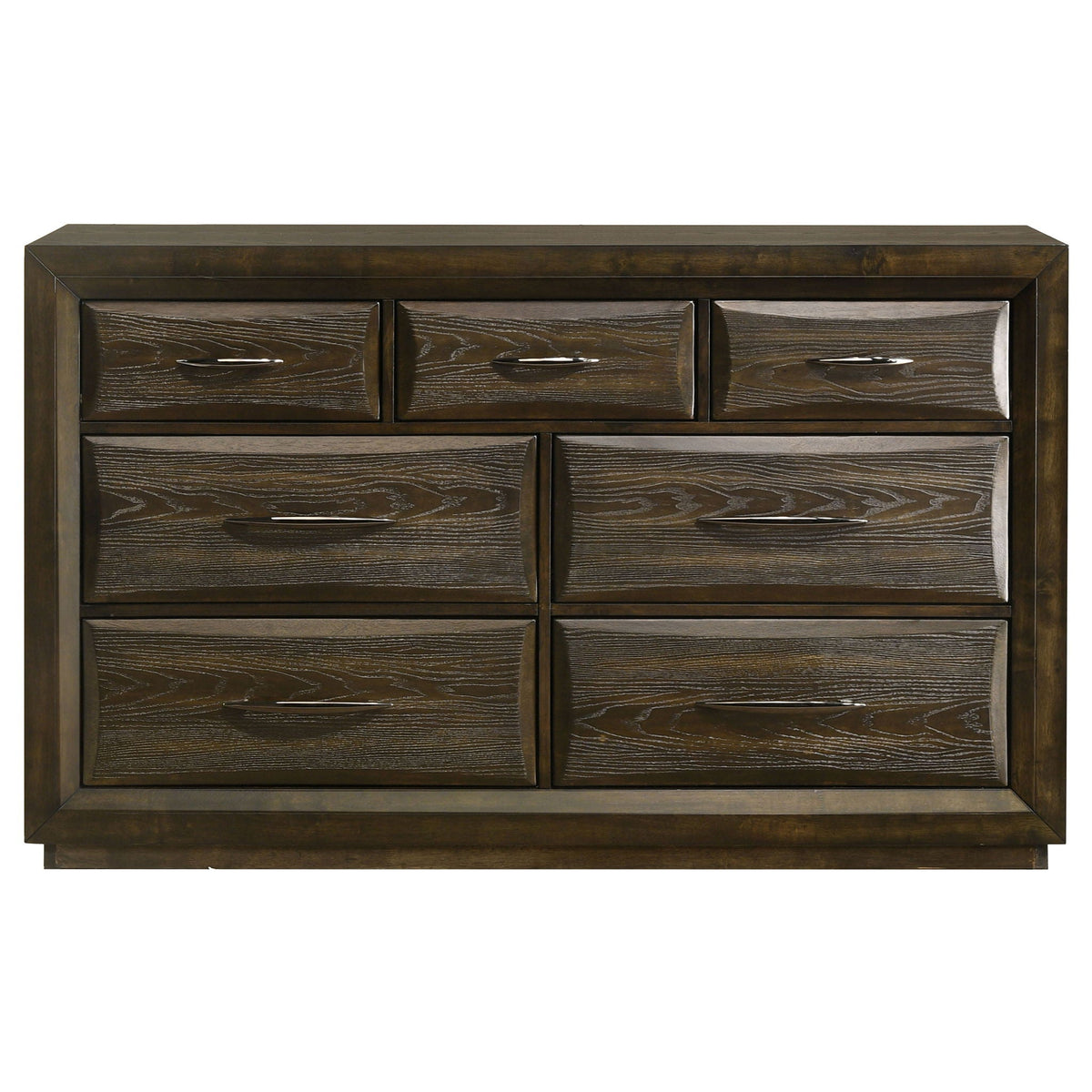 Atlas 7-drawer Bedroom Dresser Cabinet Dark Oak