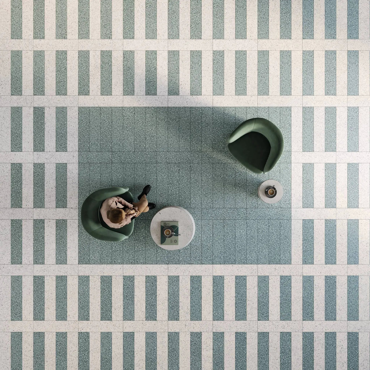 Elite Color Neutral Mix Anti-Slip Terrazzo Look Porcelain Tiles 24x24