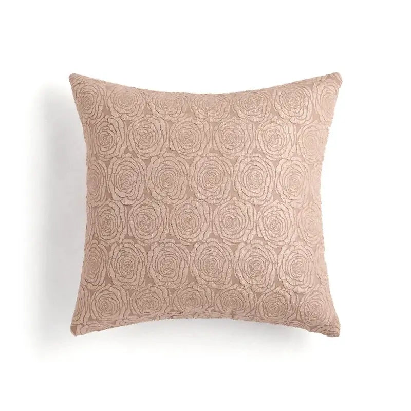 Embroidered citron flowers plants pillow case living room decor