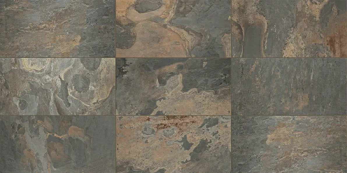 Essence California Gold Bullnose Slate Look Porcelain Moldings 3x24