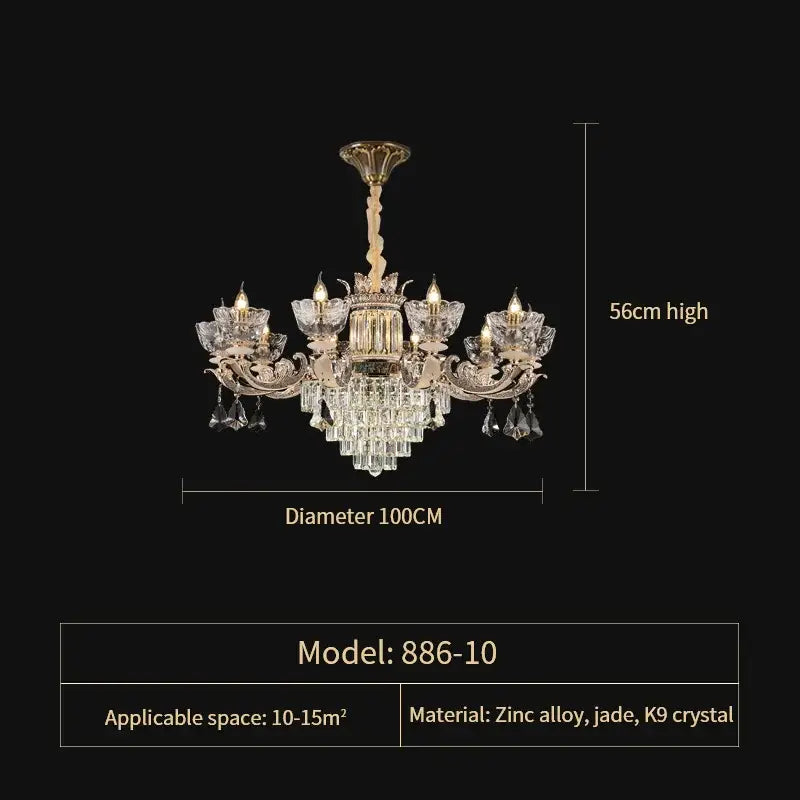 European gold duplex european crystal chandelier staircase light