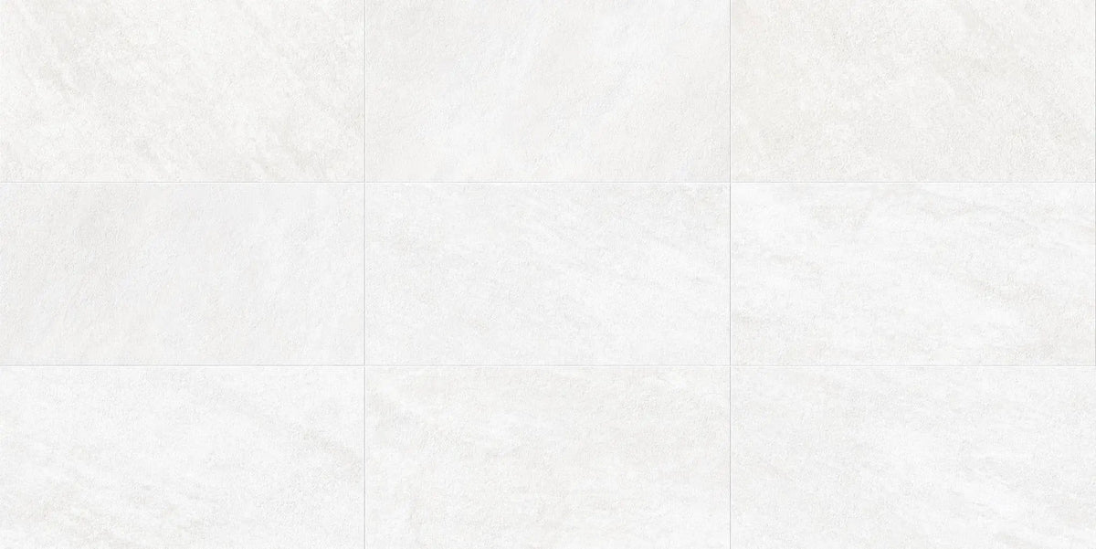 Explore Arctic White Quartz Look Porcelain Tiles 24x48
