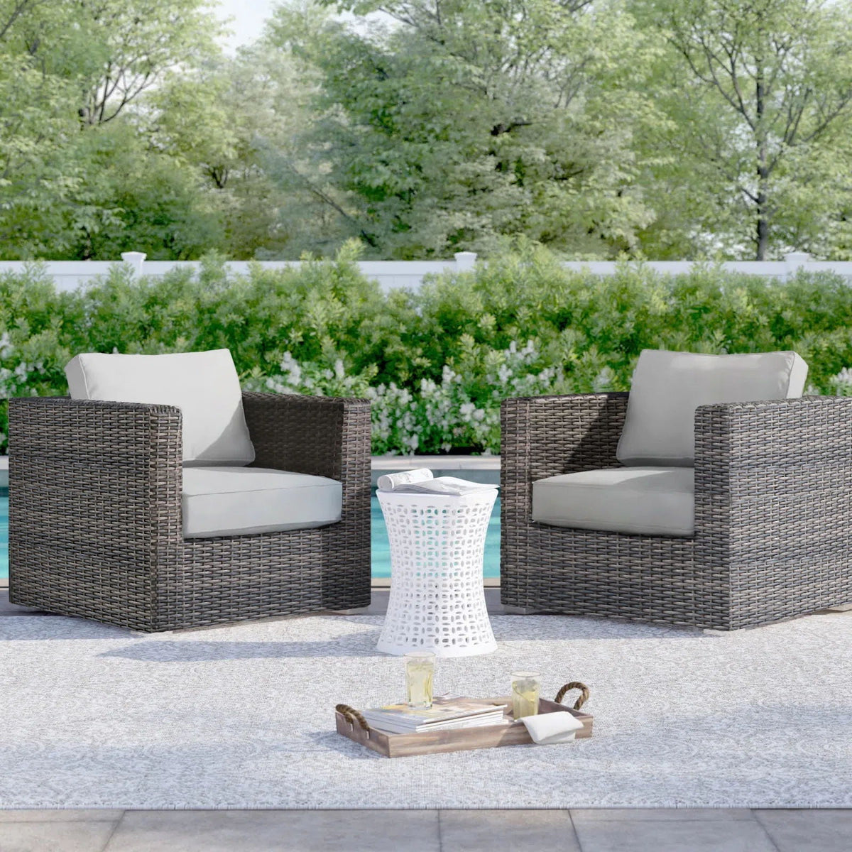 Patio Chair With Cushions Stylish Design
