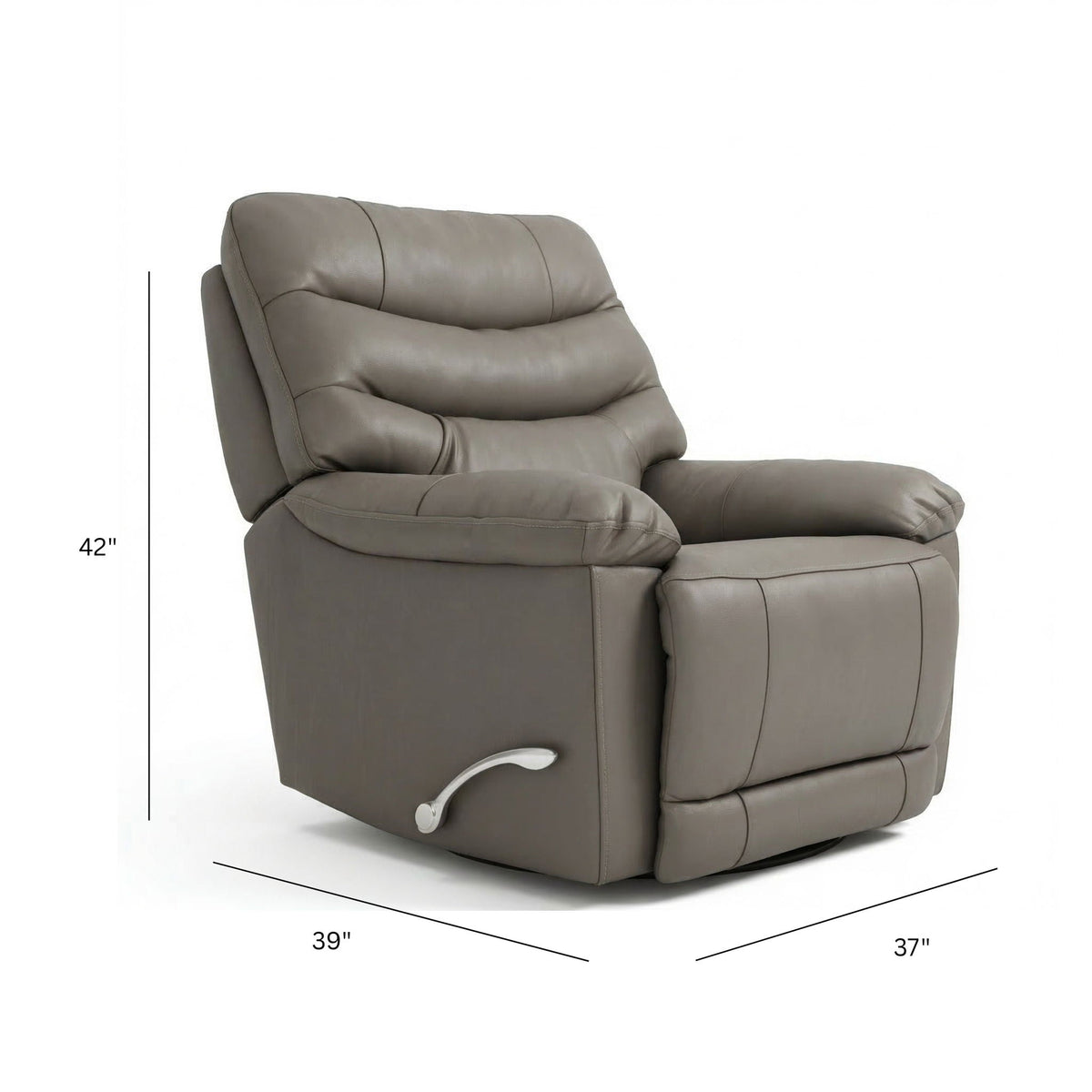 Oslo Antelope - Swivel Glider Recliner With Manual Footrest