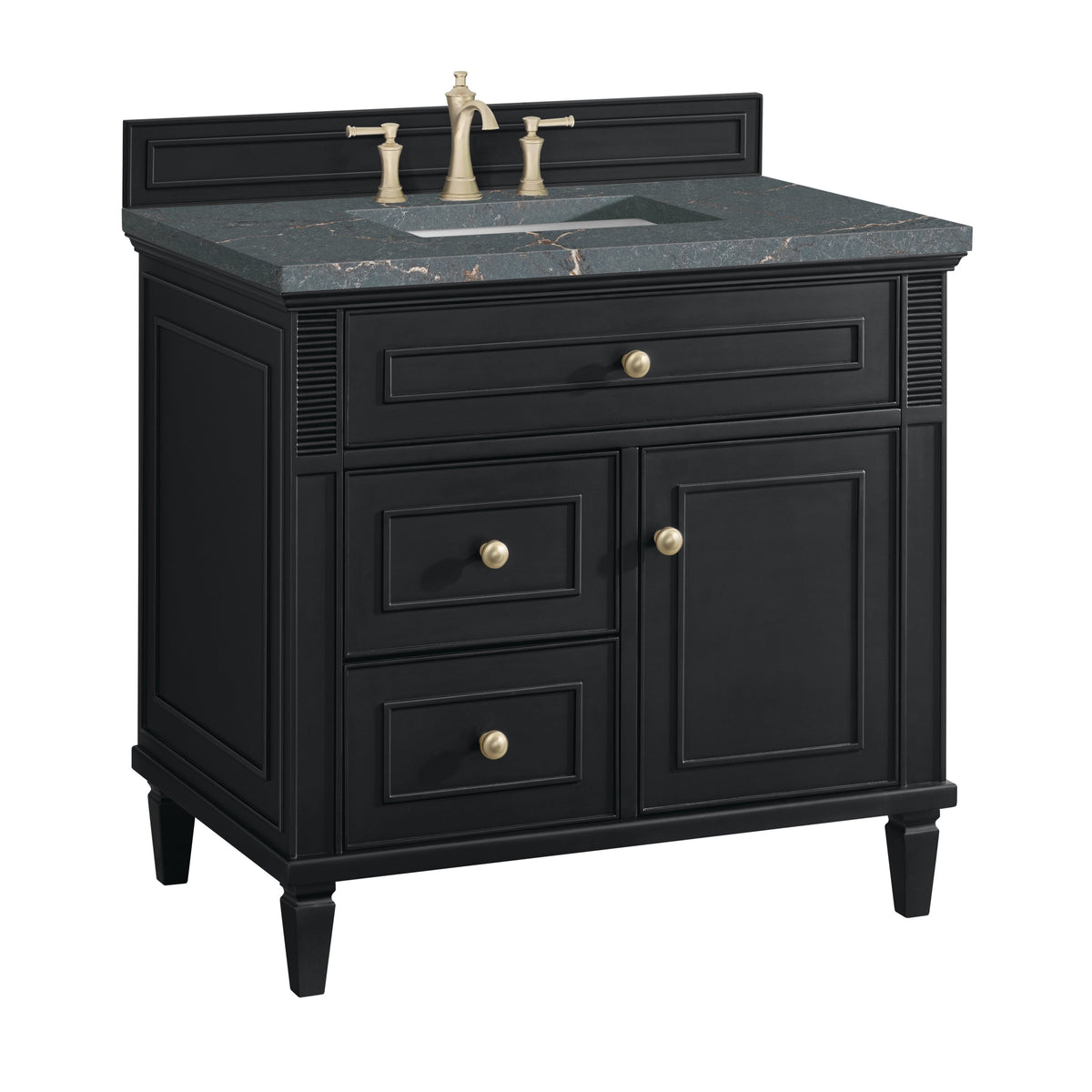 James Martin Lorelai 36" Single Bathroom Vanity, Black Onyx