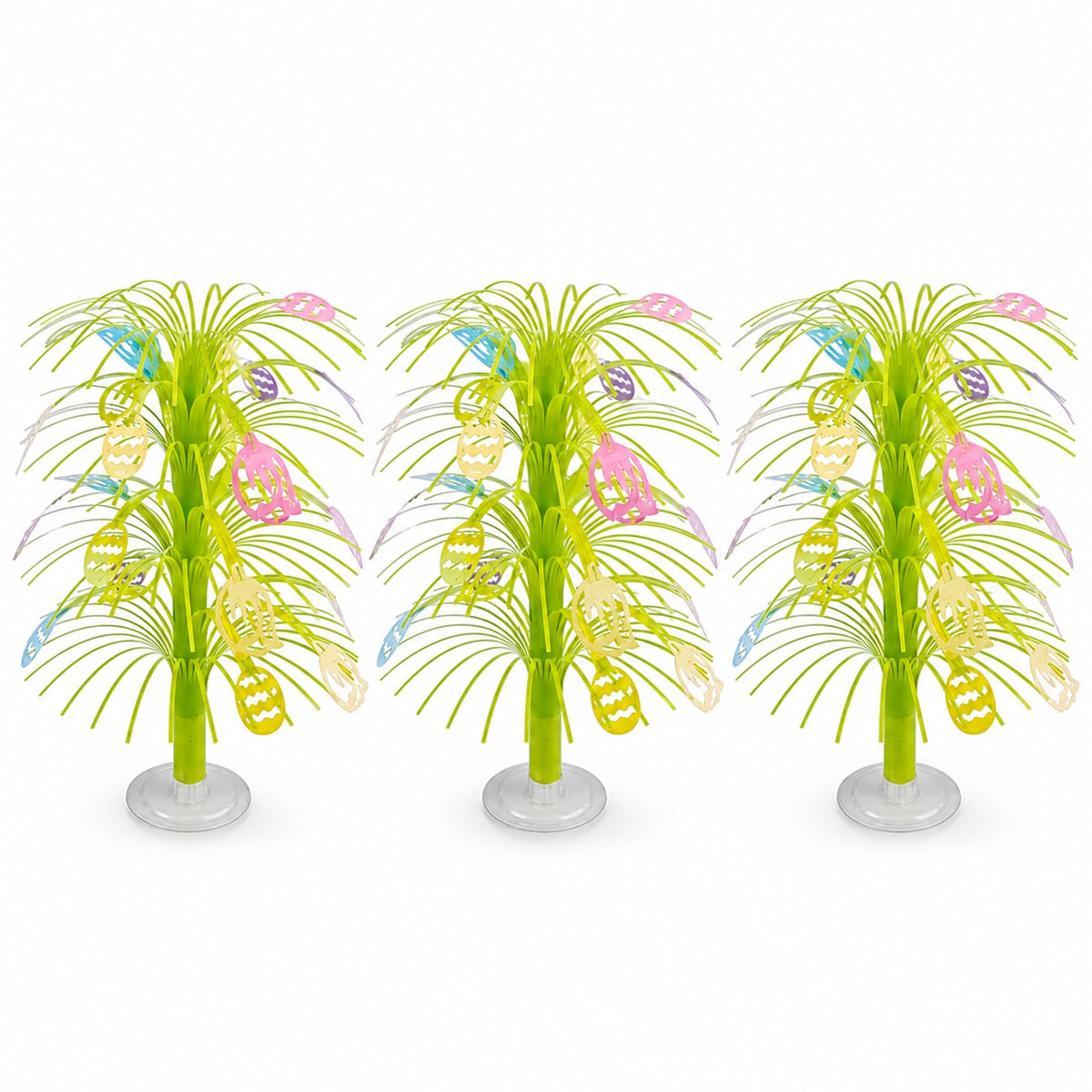 Set of 3 Easter Egg Trees Tabletop Decoration 13 Inches