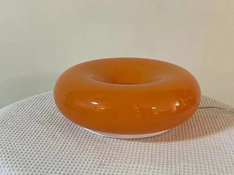French style orange glossy ceramic decorative wall lamp bedroom light