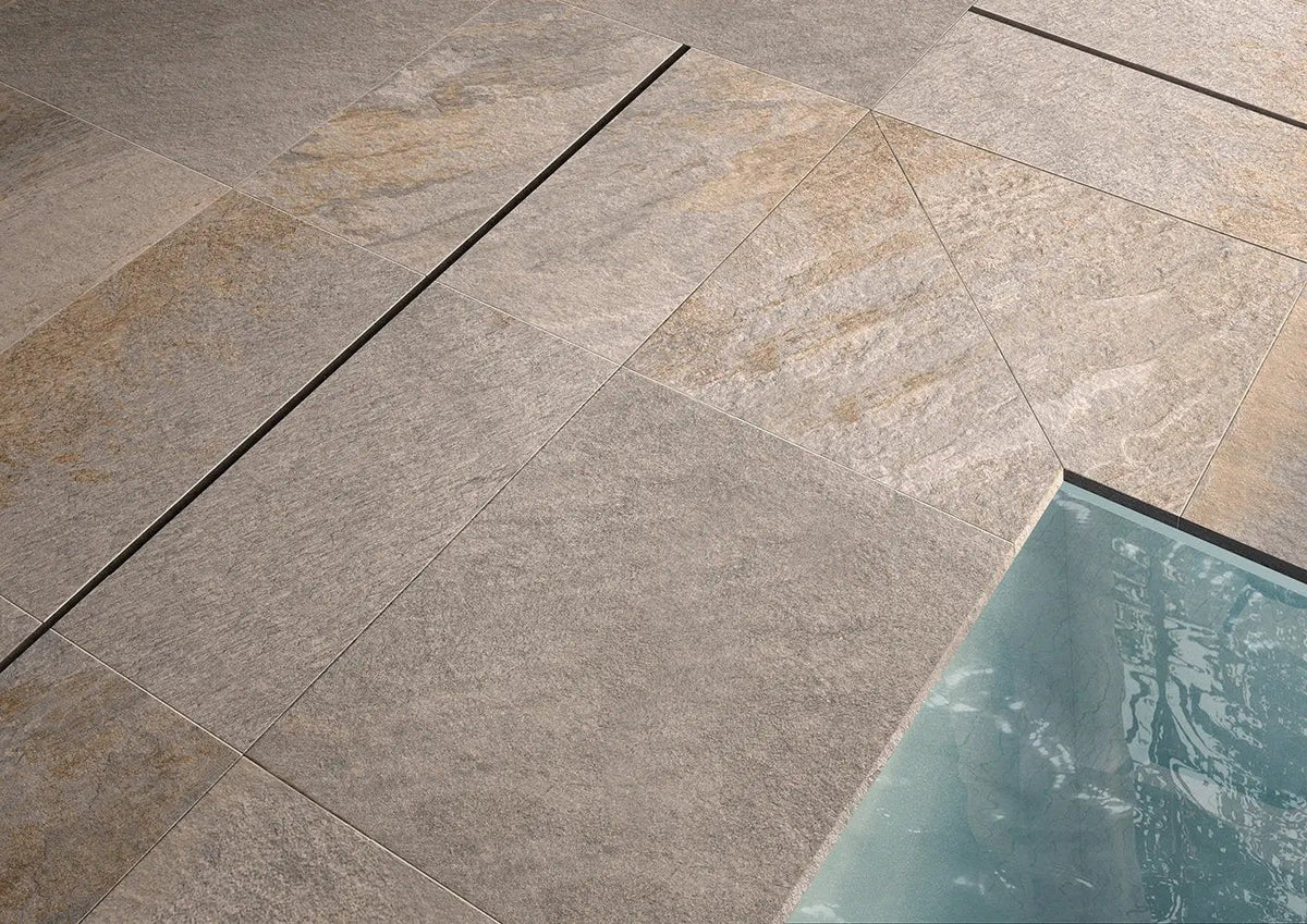 Frontier20 Silver Quartz Look Porcelain Pavers 24x24