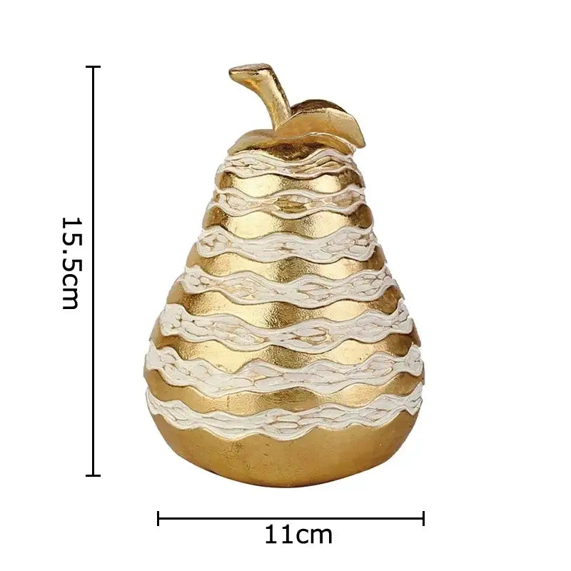 Golden pineapple lattice art statuette living room desk decoration
