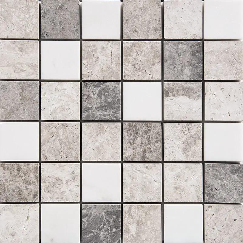 Granada Blend Polished 2x2 Marble Mosaics 12x12