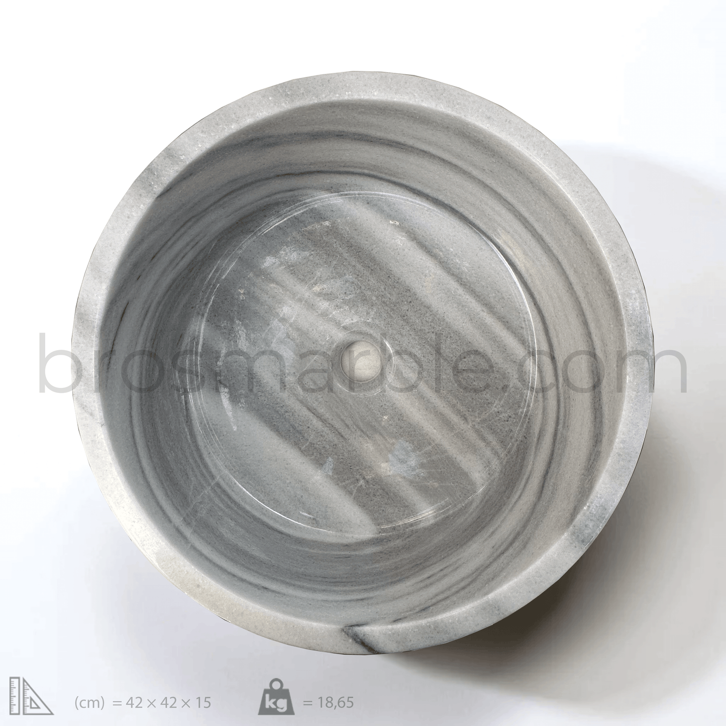 Gray Marble Sink