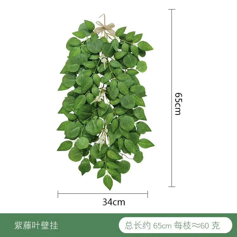Green and white eucalyptus artificial flowers bouquet wedding decor