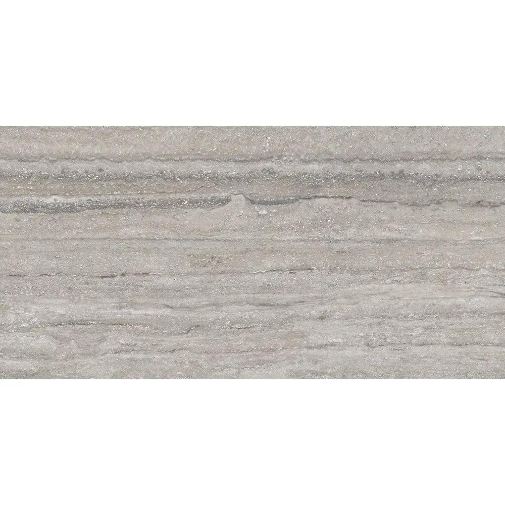 Grigio Al Matte Travertine Look Porcelain Tiles 12x24