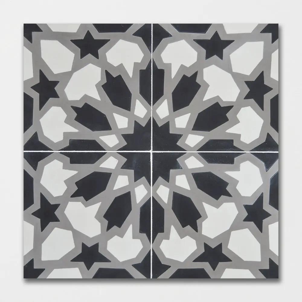 Handmade Stella Honed Cement Tiles 8x8