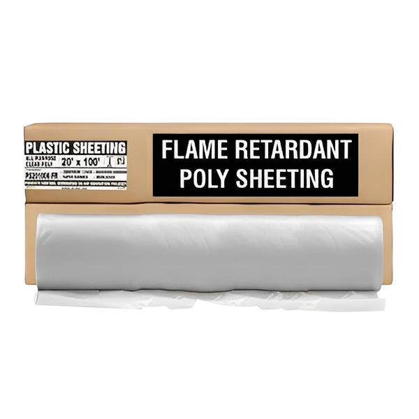20ft x 100ft x 6mm FR Poly Sheeting - (25 Rolls)