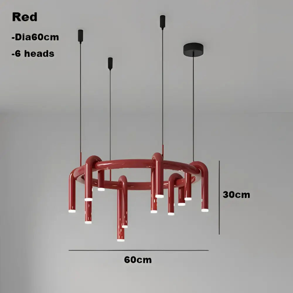 Industrial black circular ring pendant lights dining room chandelier