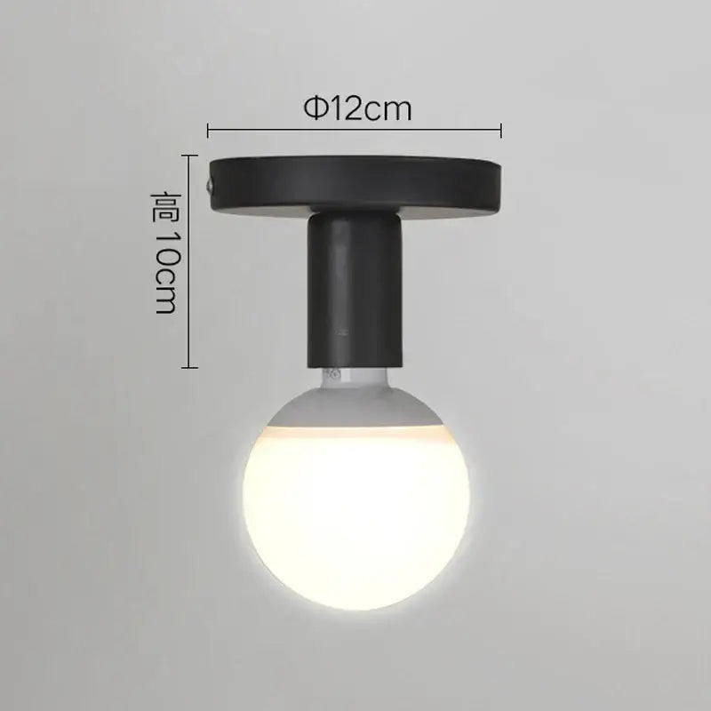 Industrial black metal cage ceiling light kitchen fixture
