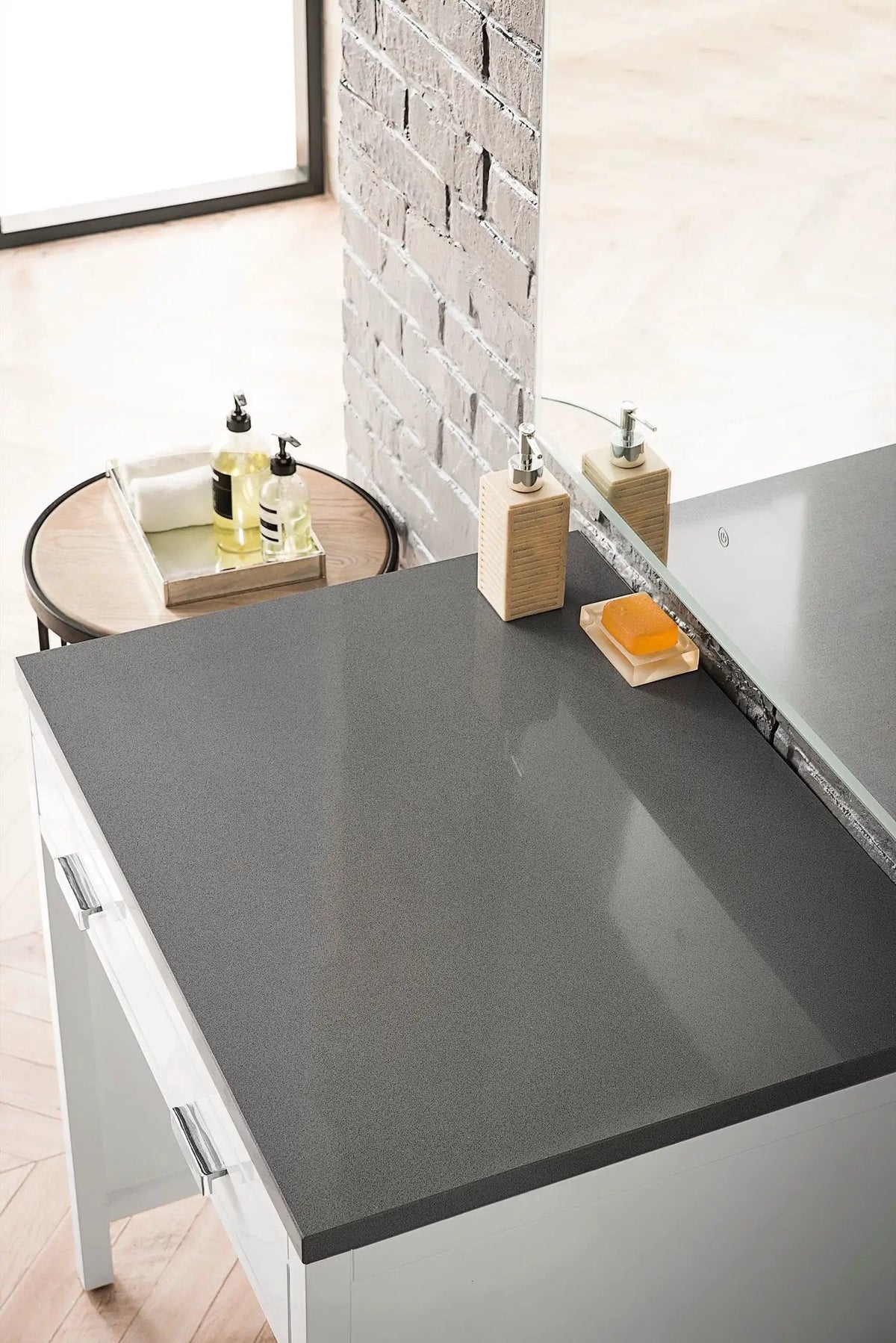 James Martin Addison 30" Countertop Unit, Glossy White