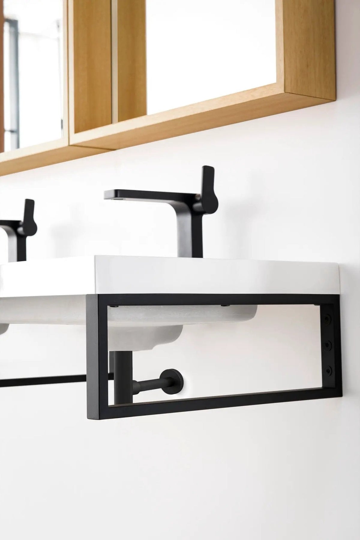 James Martin Boston 18" Floating Wall Bracket, Matte Black