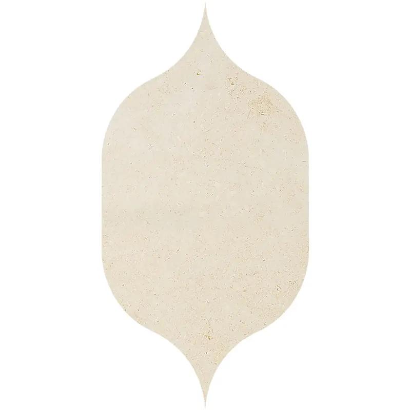 Jerusalem Light Honed Gothic Arabesque Waterjet Limestone Tiles 4 7/8x8 13/16