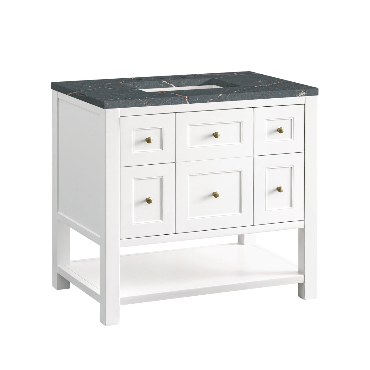 James Martin Breckenridge 36" Single Bathroom Vanity, Bright White