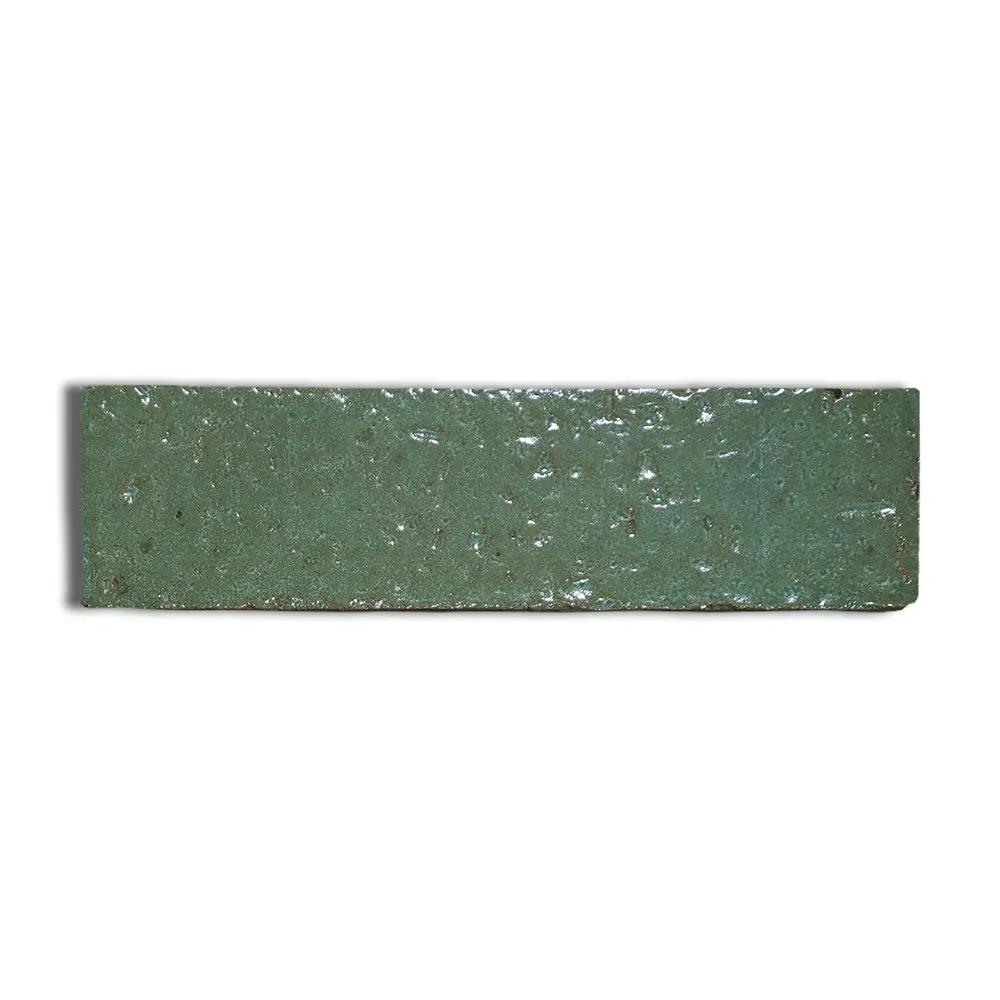 Joy Green Rustic Subway Glazed Terracotta Tiles 2 3/4x9 3/4