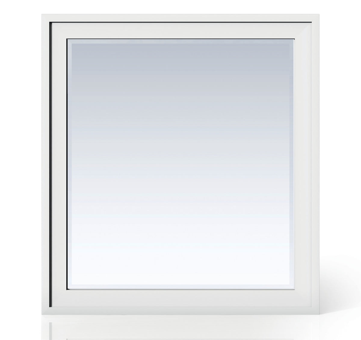 James Martin Addison 36" Mirror, Glossy White