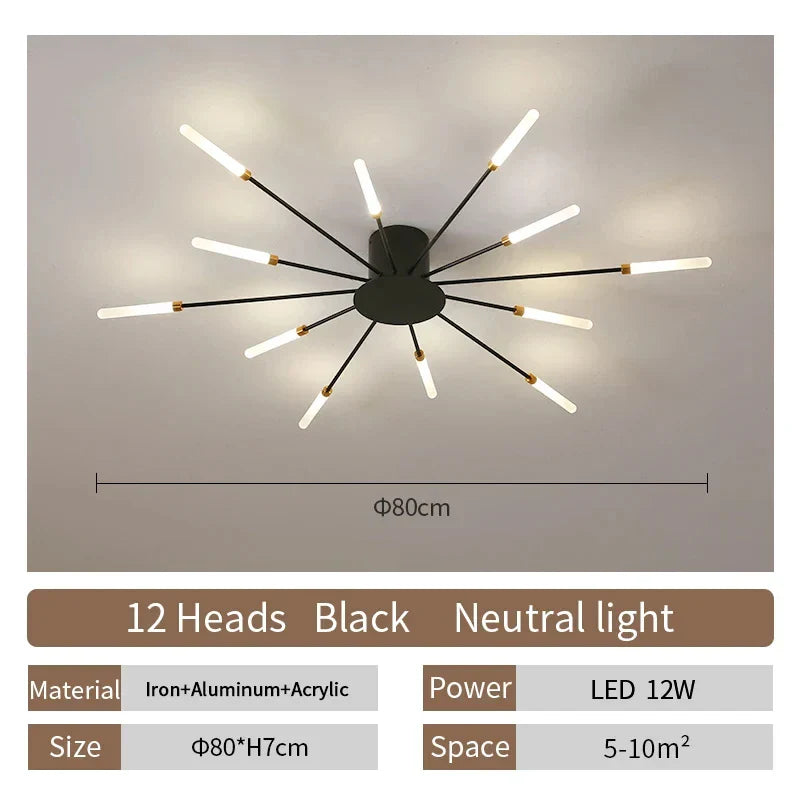 DecorBites™ LED Ceiling Chandelier Light Nordic Design