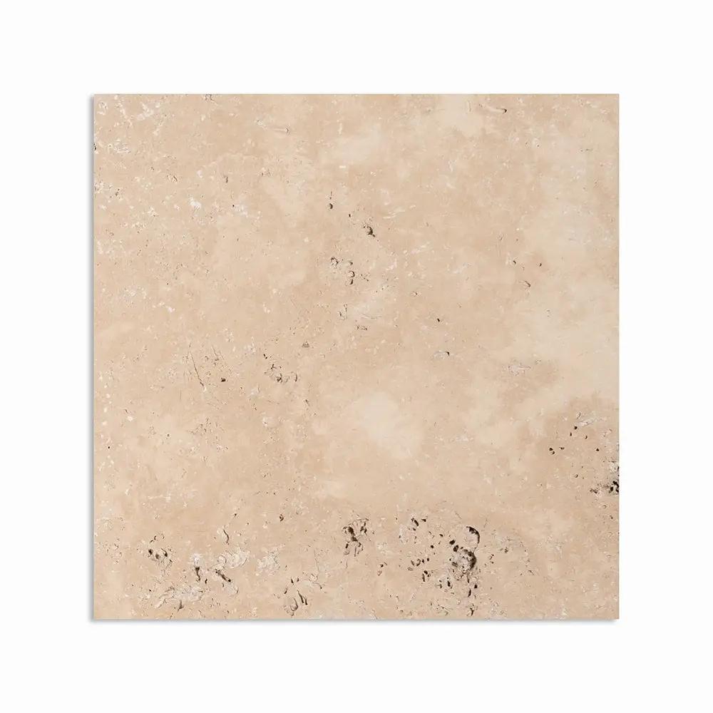 Light Standard Tumbled Travertine Pavers 8x8