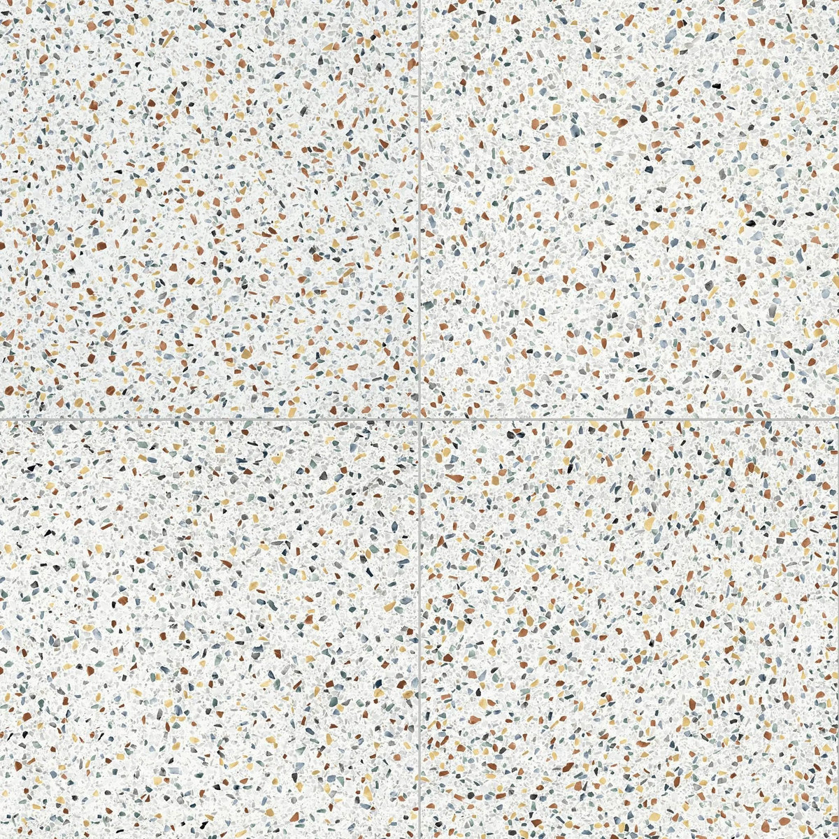 Elite Color Multicolor Mix Anti-Slip Terrazzo Look Porcelain Tiles 24x24