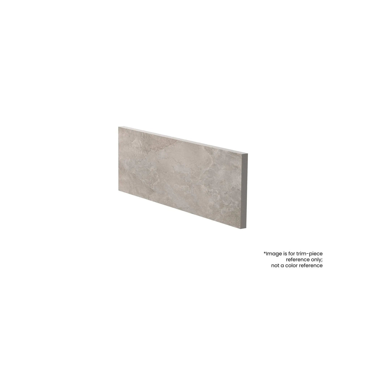 Frontier20 Smoke Linear Riser Limestone Look Porcelain Moldings 8x24
