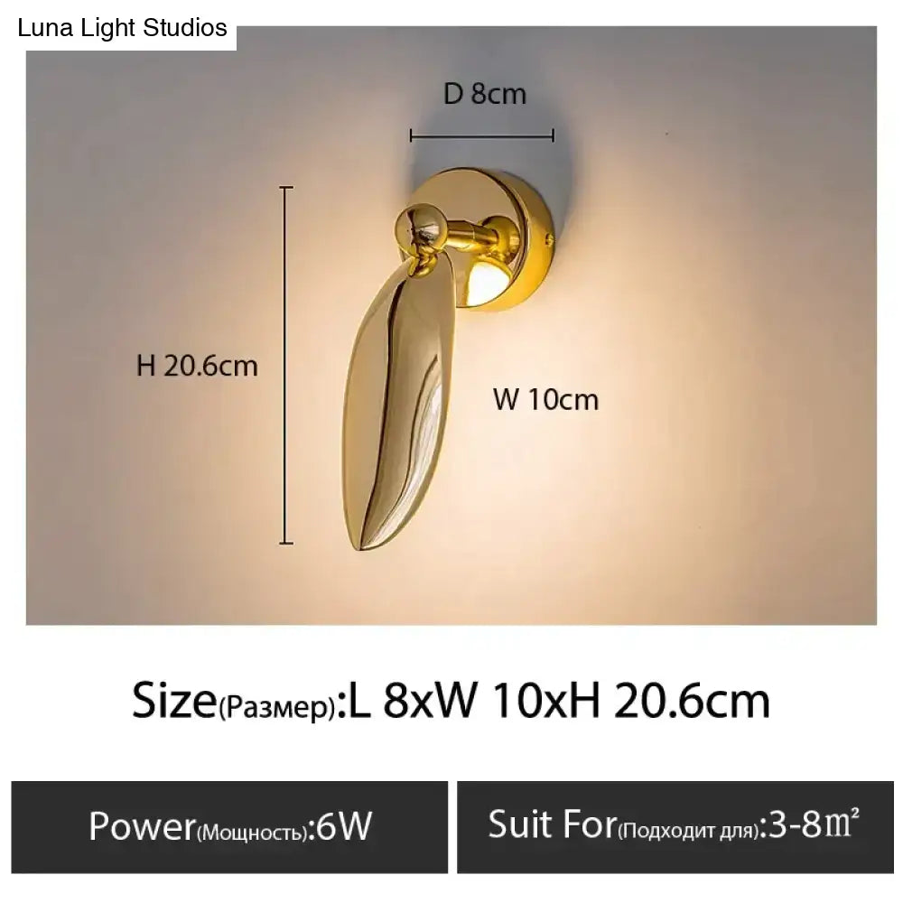 Luxury minimalist creative seagull wall lamp for bedroom living room
