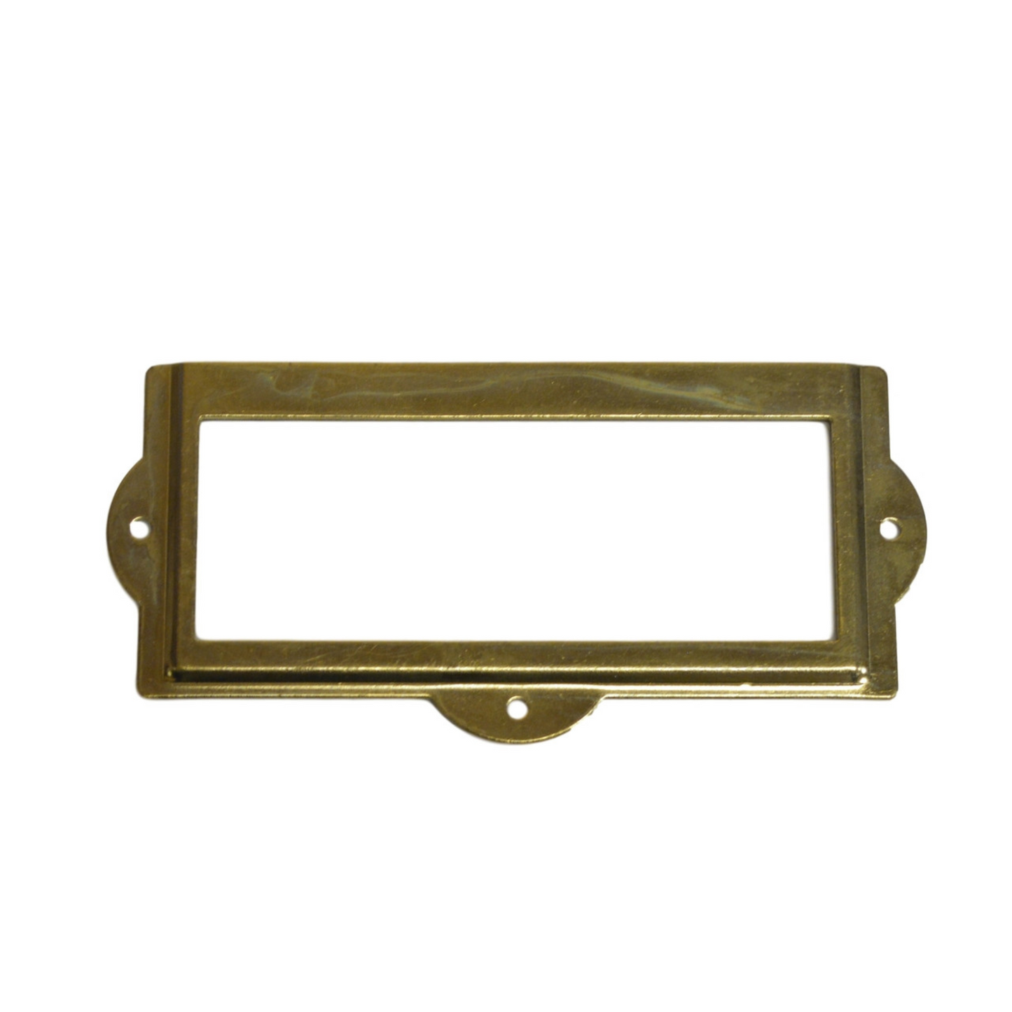 Brass Plated Filing Cabinet Card Holders: Vintage Elegance